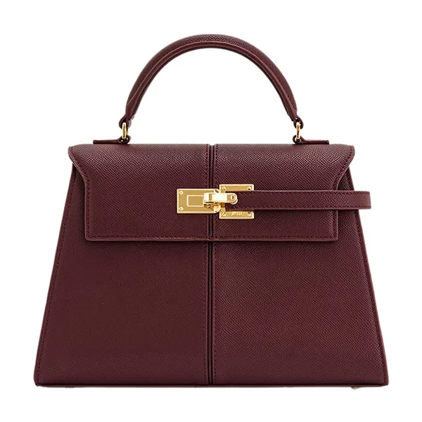 Túi Xách Tay Nữ JW Pei Elise Large Top Handle Bag Claret Màu Đỏ Nâu