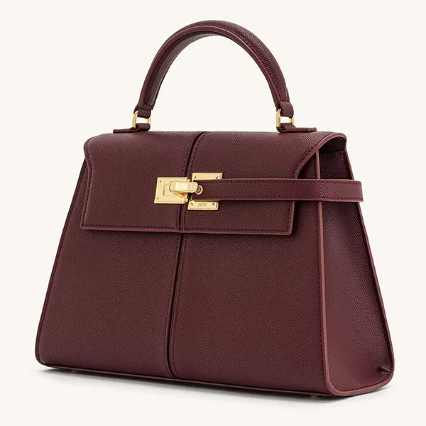 Túi Xách Tay Nữ JW Pei Elise Large Top Handle Bag Claret Màu Đỏ Nâu
