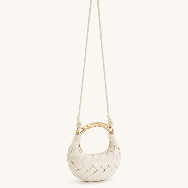 Túi Xách Tay JW Pei Orla Weave Handbag White Màu Trắng