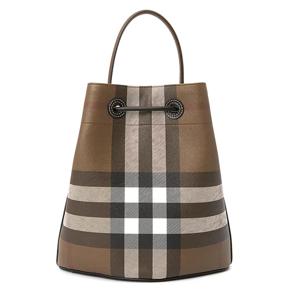Túi Xách Tay Nữ Burberry Check Small TB Bucket 8063070 Màu Nâu