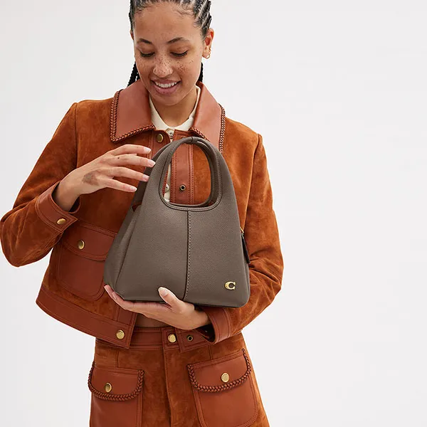 Túi Xách Tay Nữ Coach Lana Shoulder Bag 23 CM545 Dark Stone Màu Xám - Túi xách - Vua Hàng Hiệu