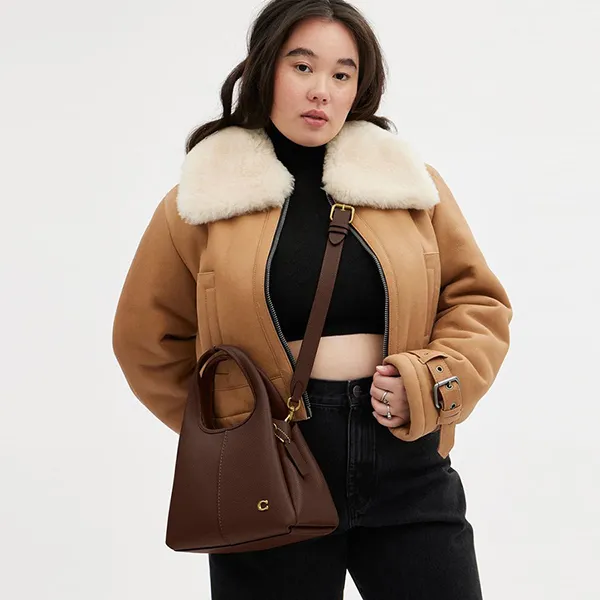 Túi Xách Tay Nữ Coach Lana Shoulder Bag CM545 Màu Nâu