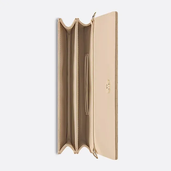 Túi Xách Tay Nữ Dior Powder Beige Cannage Lambskin Mini Handle Bag Màu Be - Túi xách - Vua Hàng Hiệu