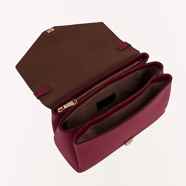 Túi Xách Tay Nữ Furla Dafne Top Handle Bag Màu Đỏ Ciliegia - Túi xách - Vua Hàng Hiệu