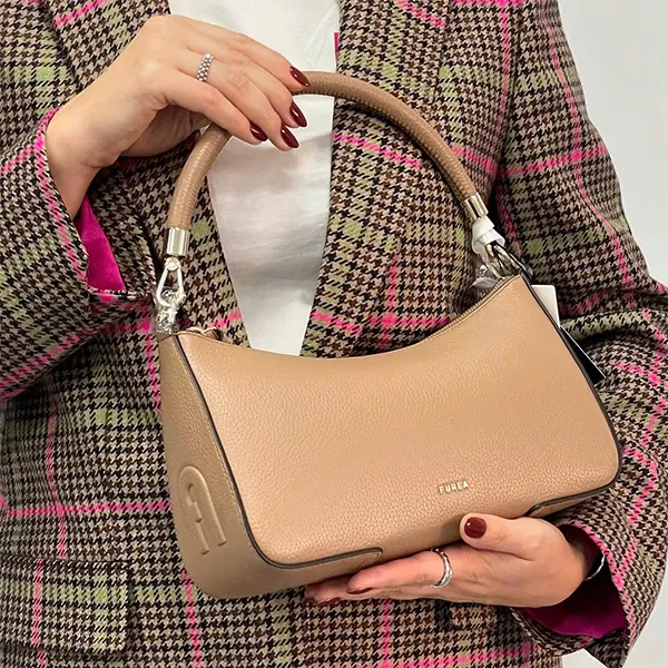 Túi Xách Tay Nữ Furla Emera Medium Handbag In Brown Màu Nâu