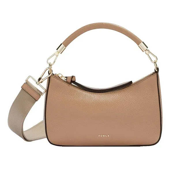 Túi Xách Tay Nữ Furla Emera Medium Handbag In Brown Màu Nâu