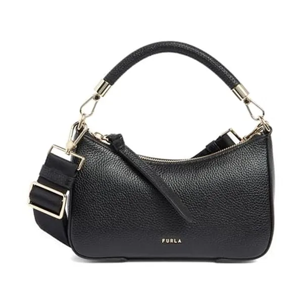 Túi Xách Tay Nữ Furla Emera Mini Handbag In Black Màu Đen