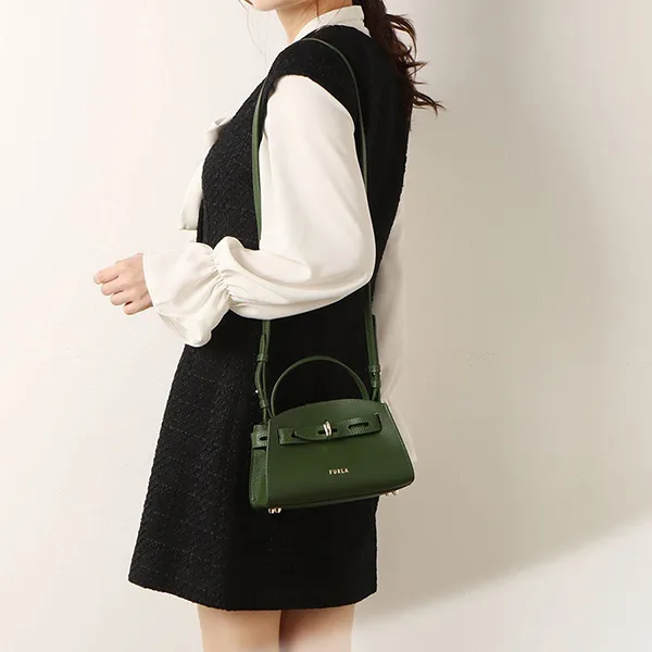 Túi Xách Tay Nữ Furla Margherita Mini Top Handle Màu Xanh Lá - Túi xách - Vua Hàng Hiệu