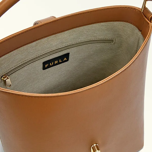 Túi Xách Tay Nữ Furla Mianova S Bucket Bag Màu Nâu - Túi xách - Vua Hàng Hiệu