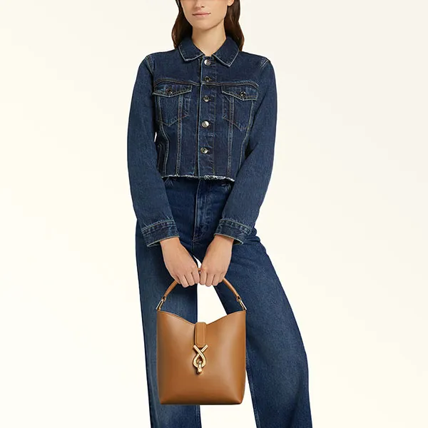 Túi Xách Tay Nữ Furla Mianova S Bucket Bag Màu Nâu - Túi xách - Vua Hàng Hiệu