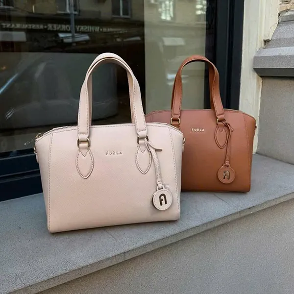 Túi Xách Tay Nữ Furla Minerva Bag Màu Hồng Nhạt - Túi xách - Vua Hàng Hiệu