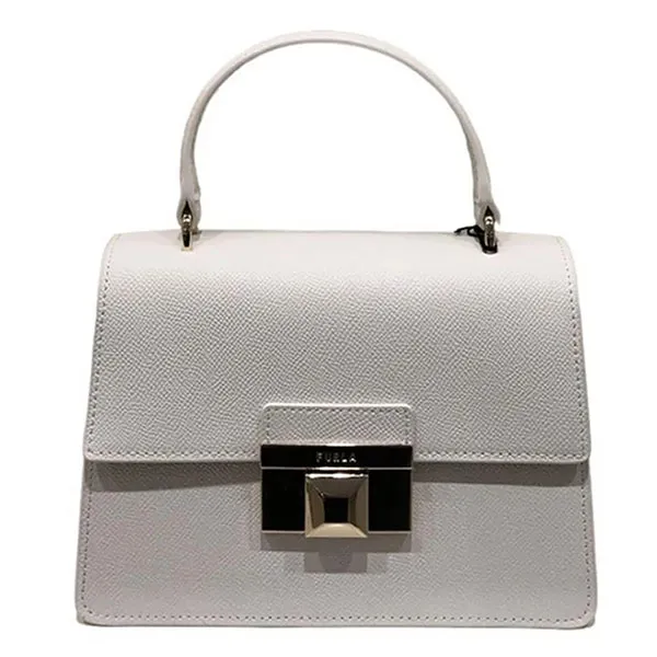 Túi Xách Tay Nữ Furla Top Venere Top Handle Bag Màu Trắng - Túi xách - Vua Hàng Hiệu