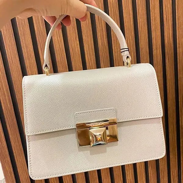 Túi Xách Tay Nữ Furla Top Venere Top Handle Bag Màu Trắng - Túi xách - Vua Hàng Hiệu