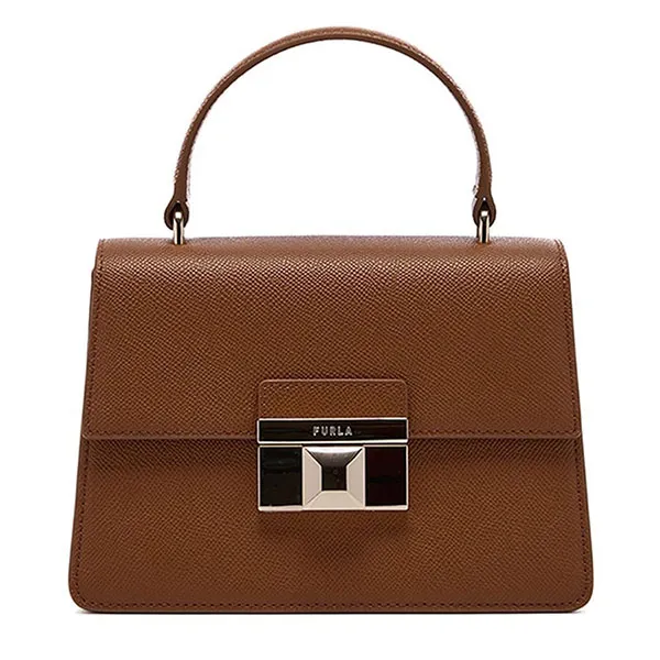 Túi Xách Tay Nữ Furla Venere Top Handle Bag Màu Nâu Size 25 - Túi xách - Vua Hàng Hiệu