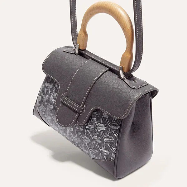 Túi Xách Tay Nữ Goyard Saigon Souple Mini Handle Bag Màu Xám N-QL - Túi xách - Vua Hàng Hiệu