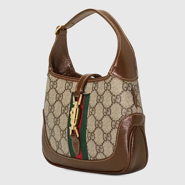 Túi Xách Tay Nữ Gucci Jackie 1961 Mini Shoulder Bag Màu Nâu - Túi xách - Vua Hàng Hiệu