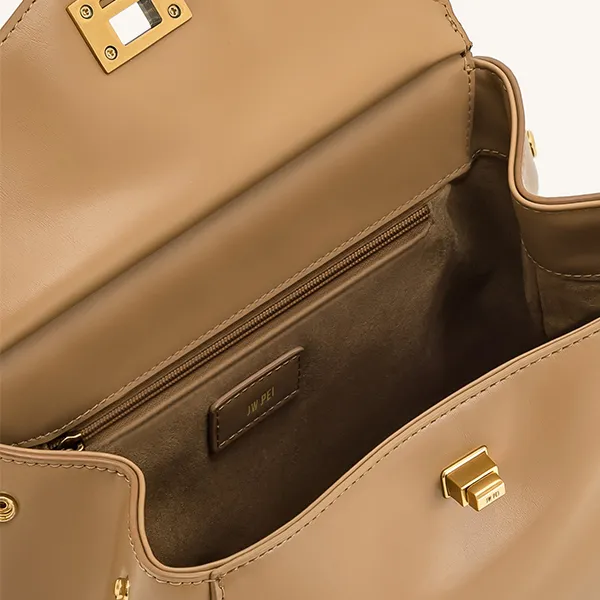 Túi Xách Tay Nữ JW Pei Lucia Classic Top Handbag Brown Màu Nâu