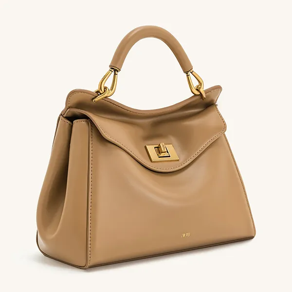 Túi Xách Tay Nữ JW Pei Lucia Classic Top Handbag Brown Màu Nâu