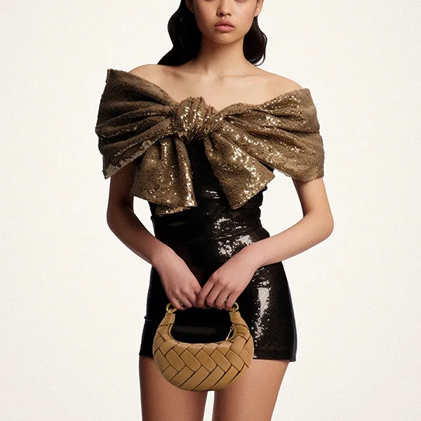 Túi Xách Tay Nữ JW Pei Brown Orla Weave Handbag Màu Nâu - Túi xách - Vua Hàng Hiệu