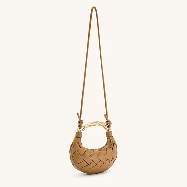 Túi Xách Tay Nữ JW Pei Orla Weave Handbag Brown Màu Nâu