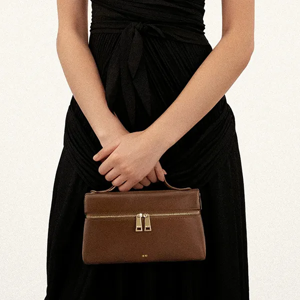Túi Xách Tay Nữ JW Pei Thea Top Handle Bag Brown Màu Nâu