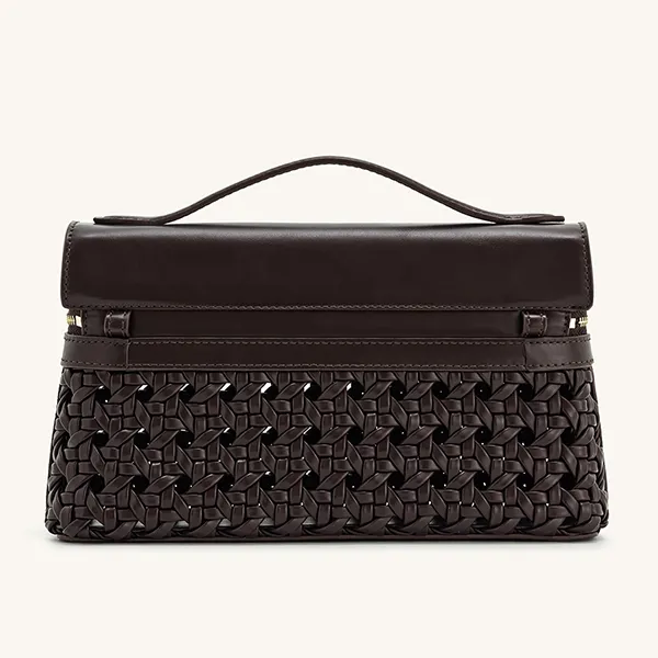 Túi Xách Tay Nữ JW Pei Thea Top Handle Bag Deep Claret Màu Nâu