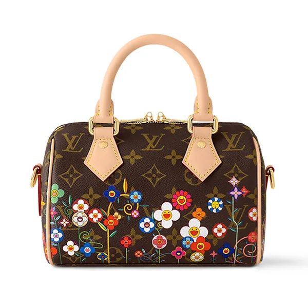 Túi Xách Tay Nữ Louis Vuitton 20 LV X TM Speedy Bandoulière Monogram Bag M14175 Màu Nâu Đen - Túi xách - Vua Hàng Hiệu