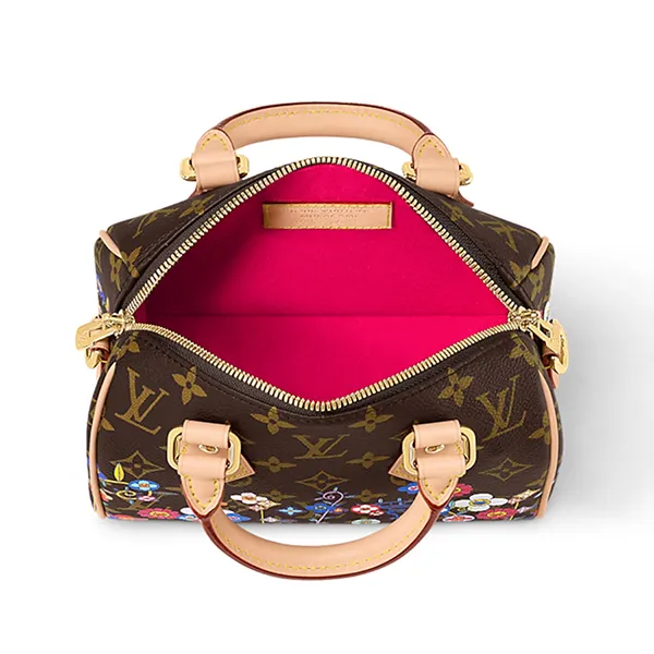 Túi Xách Tay Nữ Louis Vuitton 20 LV X TM Speedy Bandoulière Monogram Bag M14175 Màu Nâu Đen - Túi xách - Vua Hàng Hiệu
