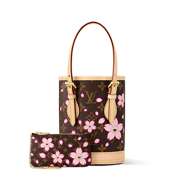Túi Xách Tay Nữ Louis Vuitton LV x TM Nano Bucket M13417 Màu Nâu Be - Túi xách - Vua Hàng Hiệu