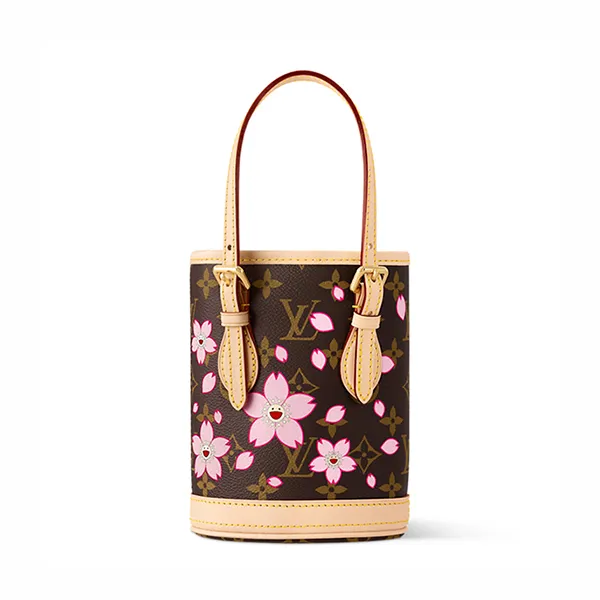 Túi Xách Tay Nữ Louis Vuitton LV x TM Nano Bucket M13417 Màu Nâu Be - Túi xách - Vua Hàng Hiệu