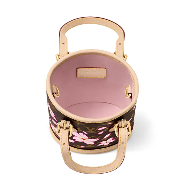 Túi Xách Tay Nữ Louis Vuitton LV x TM Nano Bucket M13417 Màu Nâu Be - Túi xách - Vua Hàng Hiệu