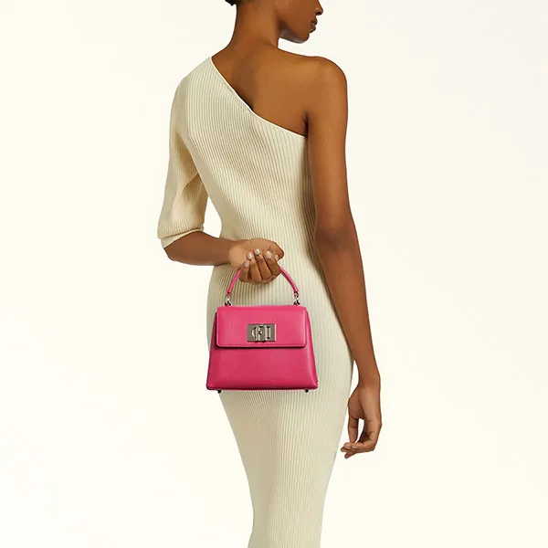 Túi Xách Tay Nữ Mini Furla 1927 Top Handle Mini Màu Hồng