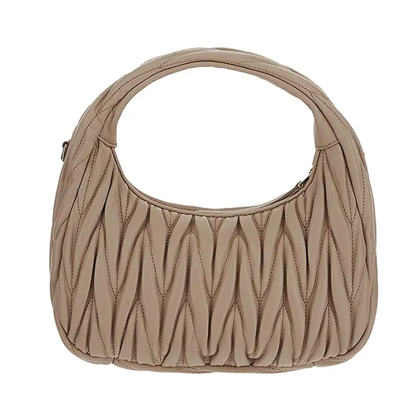 Túi Xách Tay Nữ Miu Miu Wander Hobo Bag 5BC125VOOYN88F0236 Màu Hồng Nude