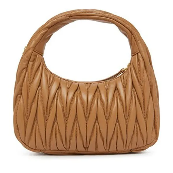 Túi Xách Tay Nữ Miu Miu Wander Hobo Handle Bag Màu Nâu