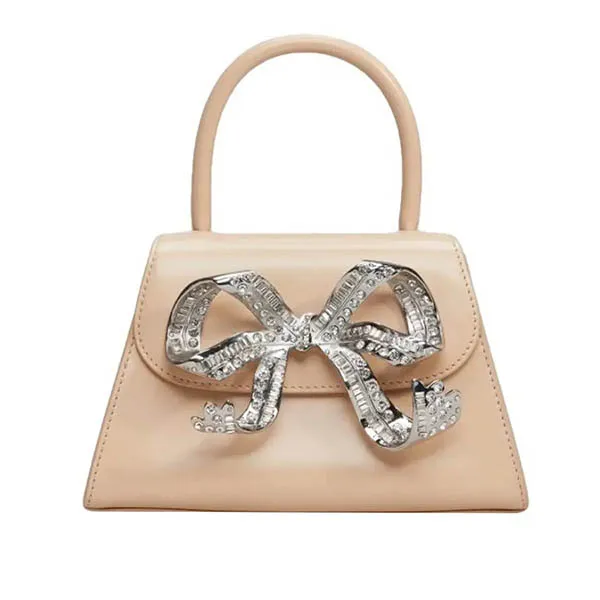 Túi Xách Tay Nữ Self-Portrait Leather Handbag 47885136 Màu Be - Túi xách - Vua Hàng Hiệu