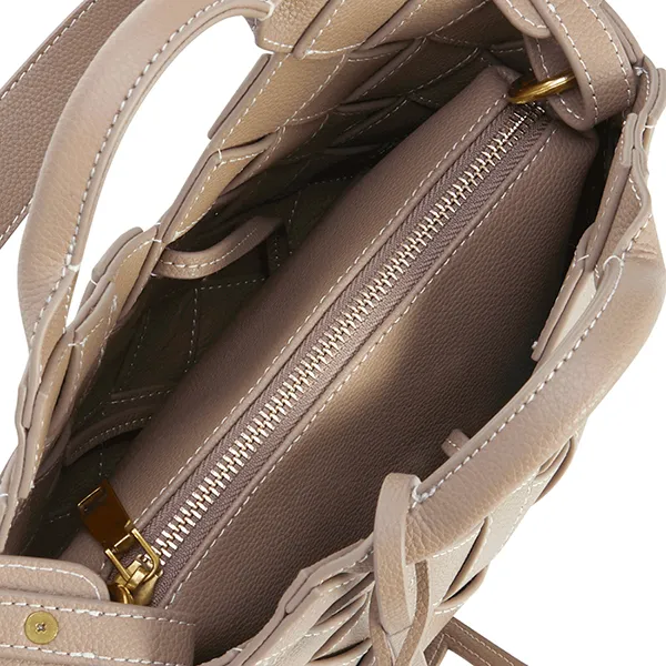 Túi Xách Tay Nữ Verafied Etoupe Woven Basket Bag Màu Be - Túi xách - Vua Hàng Hiệu