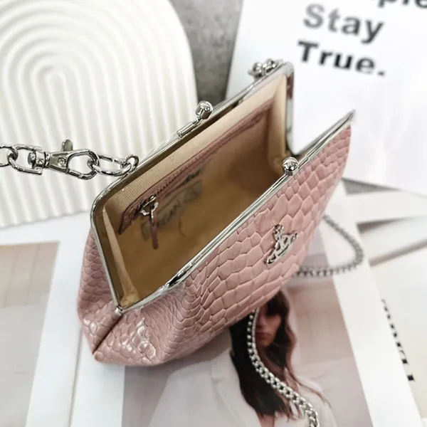 Túi Xách Tay Nữ Vivienne Westwood Granny Frame Pink Màu Hồng Nhạt - Túi xách - Vua Hàng Hiệu