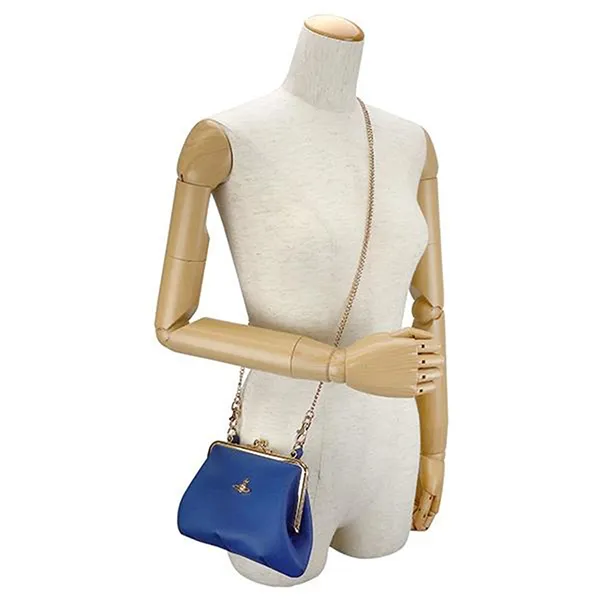 Túi Xách Tay Nữ Vivienne Westwood Handbag Granny 52020003 L001N K405 Màu Xanh Đậm - Túi xách - Vua Hàng Hiệu