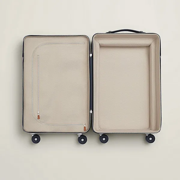 Vali Hermès HM R.M.S Cabin Suitcase Noir Bleu Indigo/Écru/Beige/Bleu Nuit H087170CMAB Phối Màu N-QL - Túi xách - Vua Hàng Hiệu