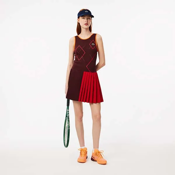 Váy Thể Thao Nữ Lacoste Women's Ultra Dry Tennis Dress With Removable Liner EF7451 51 IEJ Màu Đỏ Size 36