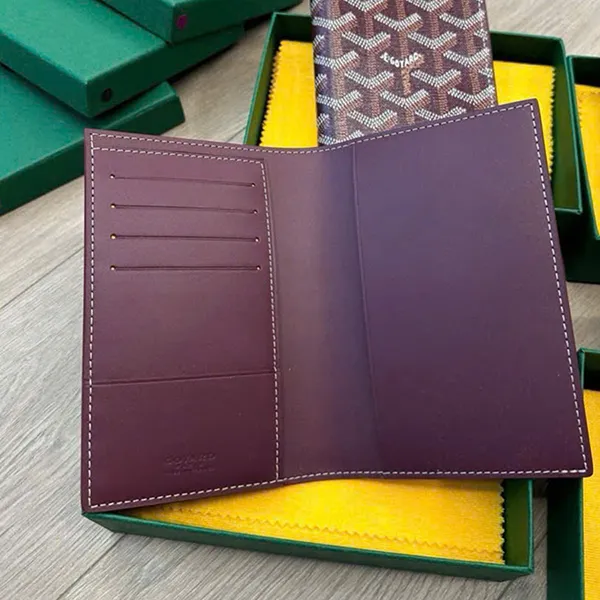 Ví Hộ Chiếu Goyard Grenelle Passport Cover Màu Đỏ Burgundy D- MT - Túi xách - Vua Hàng Hiệu