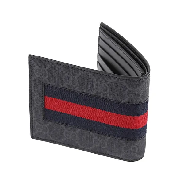 Ví Nam Gucci Ophidia GG Supreme Canvas Wallet 408826-KHN4N-1095 Màu Đen Xám - Túi xách - Vua Hàng Hiệu