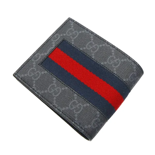 Ví Nam Gucci Ophidia GG Supreme Canvas Wallet 408826-KHN4N-1095 Màu Đen Xám - Túi xách - Vua Hàng Hiệu
