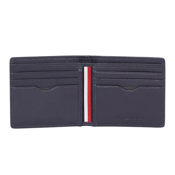 Ví Nam Tommy Hilfiger Wallet AM0AM13042_BLDW6 Màu Xanh Than - Túi xách - Vua Hàng Hiệu