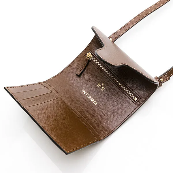 Ví Nữ Gucci Horsebit 1955 Mini Wallet Màu Nâu - Túi xách - Vua Hàng Hiệu