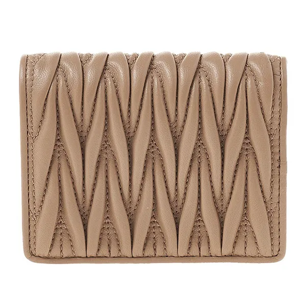 Ví Nữ Miu Miu Materasse Half Wallet 5MV204 2FPP F0770 Màu Nâu