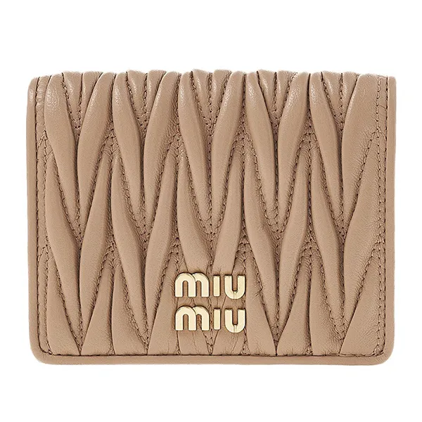 Ví Nữ Miu Miu Materasse Half Wallet 5MV204 2FPP F0770 Màu Nâu