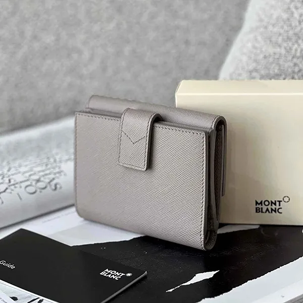 Ví Nữ Montblanc Leather Wallet 114596 Màu Xám