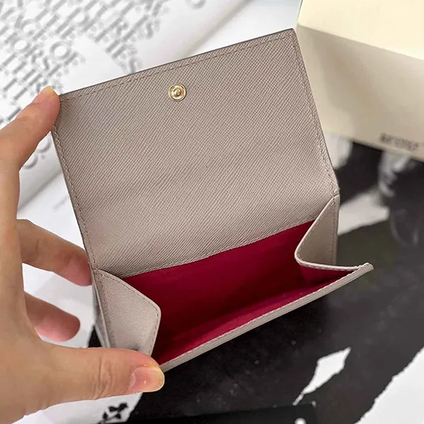 Ví Nữ Montblanc Leather Wallet 114596 Màu Xám