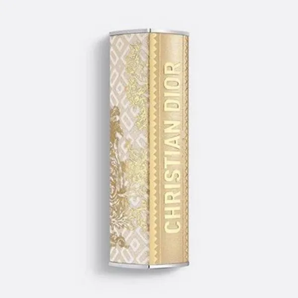 Vỏ Son Dior Addict Case Shine Lipstick Couture Case Refillable Grand Bal Màu Vàng Họa Tiết